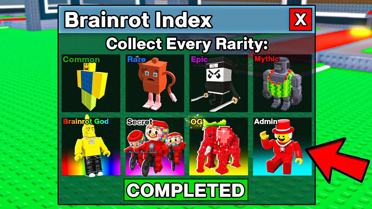 I Stole EVERY RARITY of Brainrot in Steal a Brainrot! - YouTube