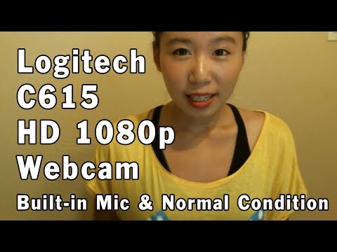 Logitech C615 HD 1080p Webcam ~ Test Footage ~ Built in Mic + Normal Environment