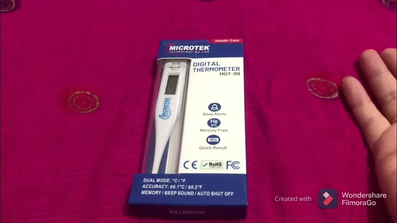 MICROTEK Digital Thermometer review with live demo/how i checked my own
