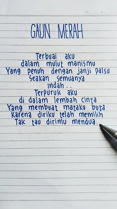 Sonia || Gaun Merah || Terpuruk aku di dalam lembah cintabYang membuat mataku buta 💙