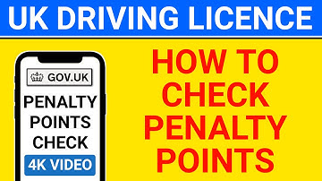 how to check penalty points on driving licence uk | check penalty points on driving licence uk