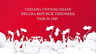 [AUDIO] HAFALAN PEMBUKAAN UUD 1945