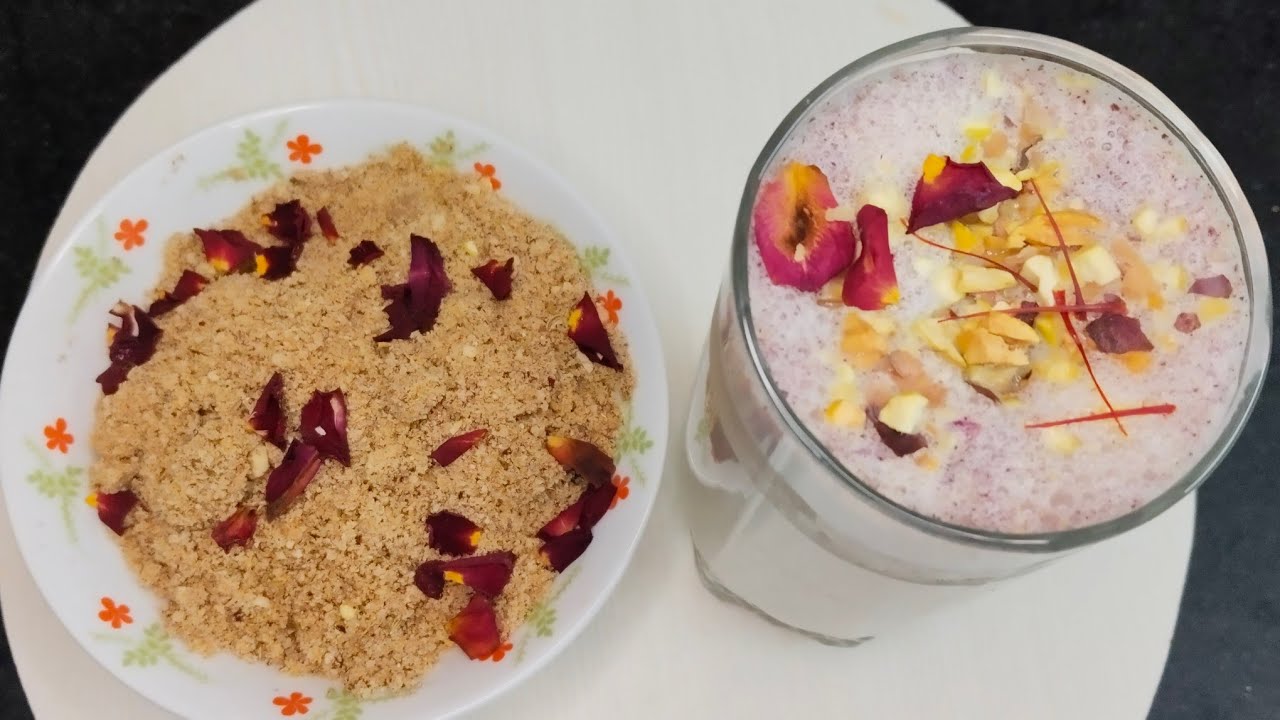 ହୋଲି ସ୍ପେସିଆଲ  Instant  ଥଣ୍ଡାଇ|| ଖରାଦିନ Healthy ସର୍ବତ||Holi Special Thandai Recipe ||Thandai Powder 