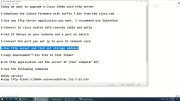 How to Upgrade Cisco Switch with TFTP Server