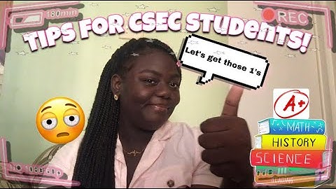 5 Study Tips for CSEC Students *let’s get 1’s* 📚 | STARRING KIMESHA