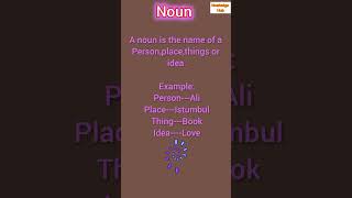 Noun definition.#education #noun #partsofspeech