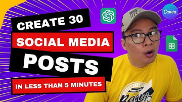 How To Create 30 Social Media Posts In Less Than 5 Minutes