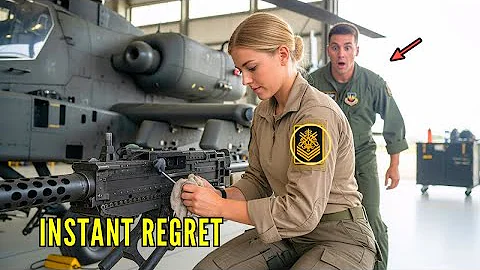 She Was Just Cleaning the Apache’s Gun — Until the Pilot Saw the Patch and Froze