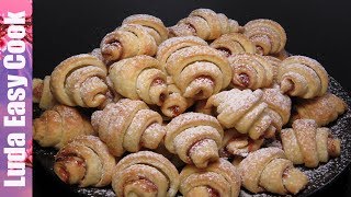 НЕЖНЕЙШИЕ ТВОРОЖНЫЕ РОГАЛИКИ С ПОВИДЛОМ Рецепт из творожного теста –  CROISSANTS SHORTBREAD COOKIES