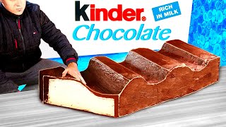 Kinder Cioccolato Gigante | Come preparare il Kinder Cioccolato Piu’ Grande Del Mondo da VANZAI