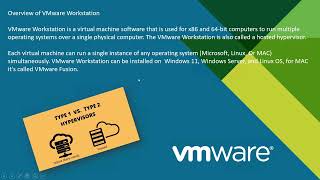 ESXi Server vs VMWare Workstation (Bare Metal vs Hosted hypervisor  )