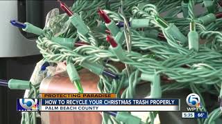 Advice on properly recycling your Christmas lights and old electronics