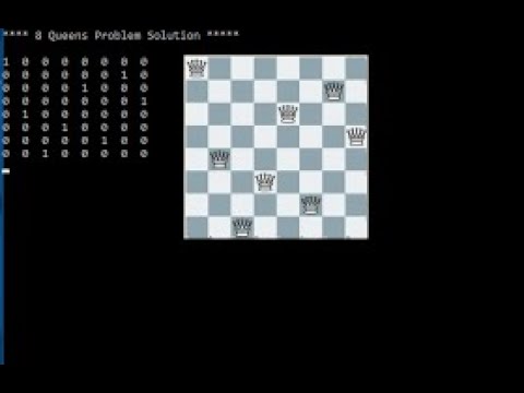 Backtracking & The 8-Queens puzzle in Python - YouTube