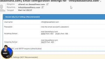 Cara Setting Webmail Agar bisa di buka di Gmail
