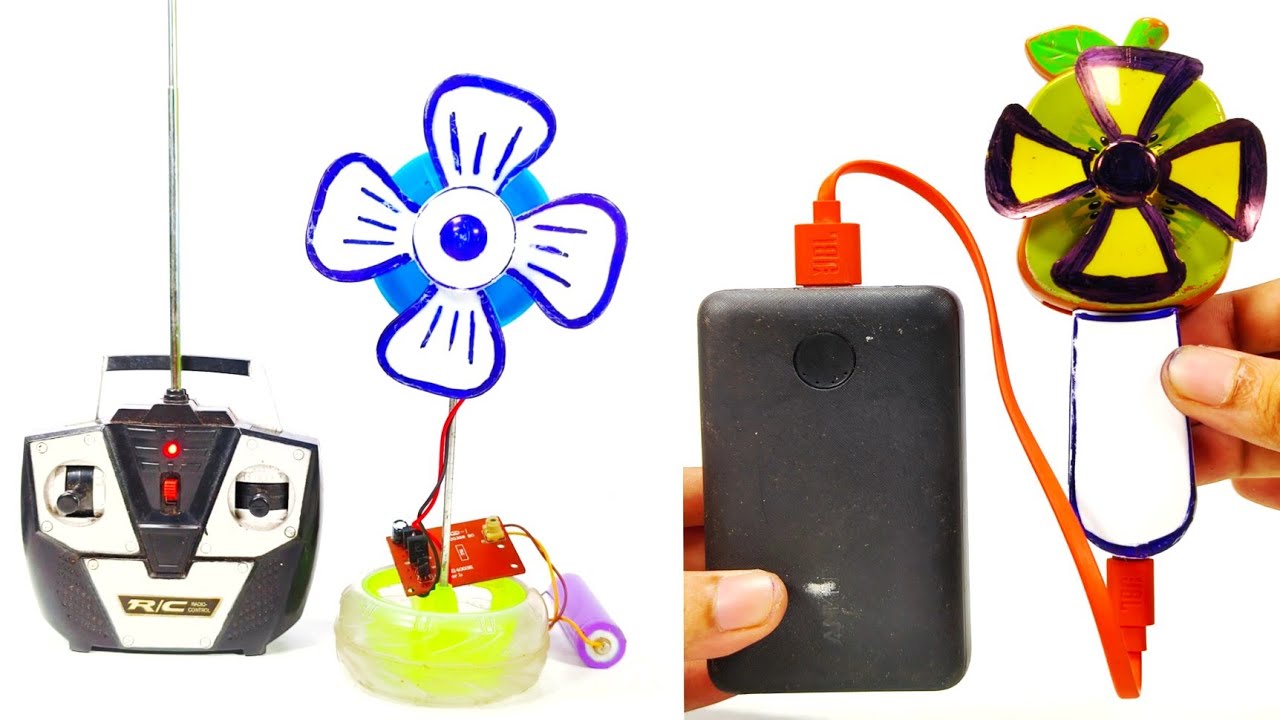 How To Make a Mini Fan with a DC motor / Powerful DC motor fan/fan making with DC Motor/Electric fan