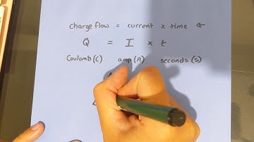 Charge = current x time equation