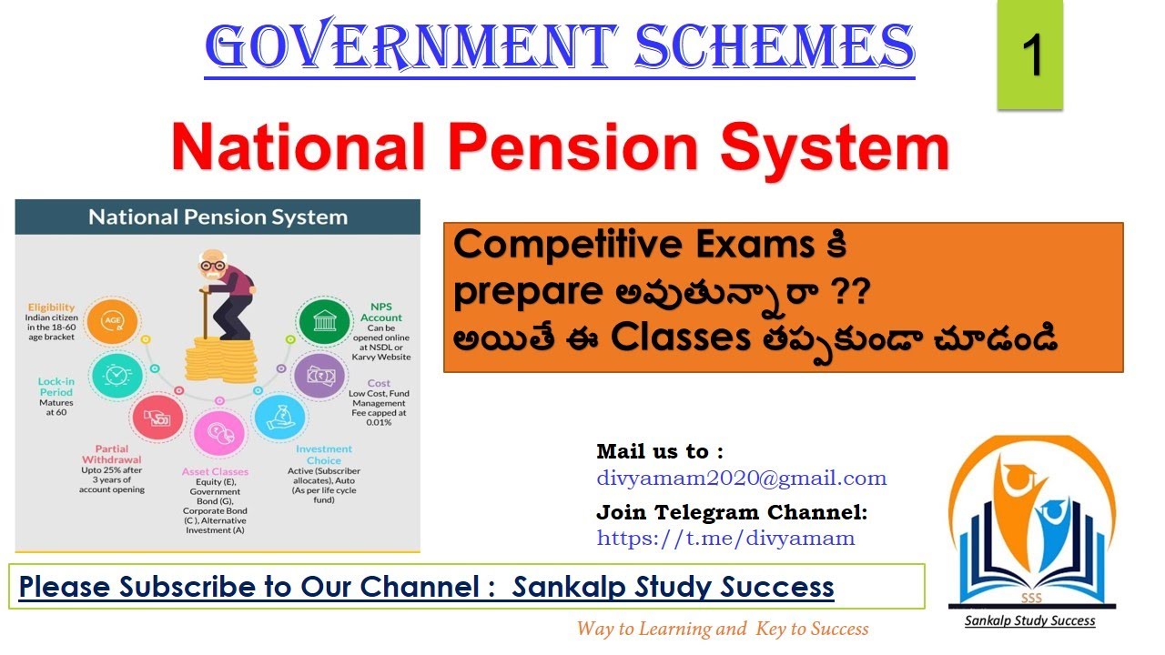 1  National Pension System  || Government Schemes || UPSC EPFO,RRB, NABARD, BANK EXAMS || Lecture 1