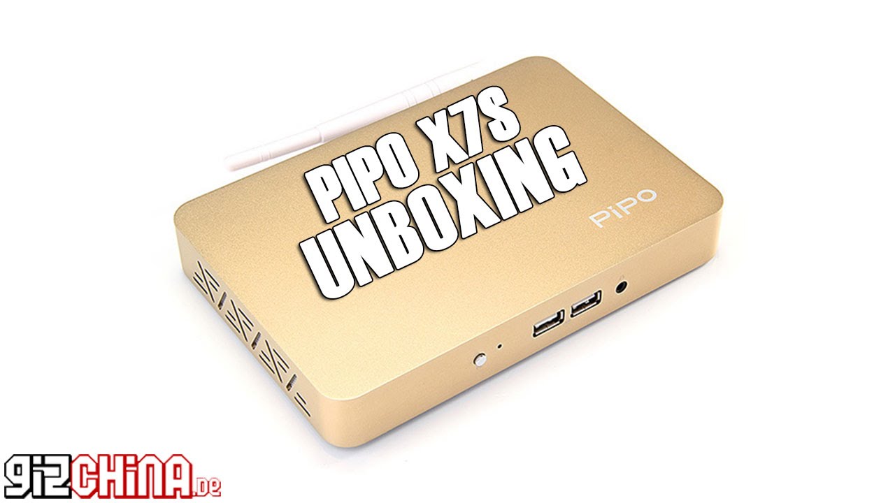 Pipo X7S Unboxing - Intel Z3736F Dual-Boot TV Box Mini PC