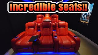 Beautiful Rear Theater Seats Finally Arrived! Watch till the end for coupon code for free accessory!