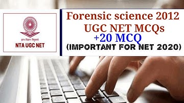 Forensic Science NET 2012 MCQs | 20 questions |solved MCQs