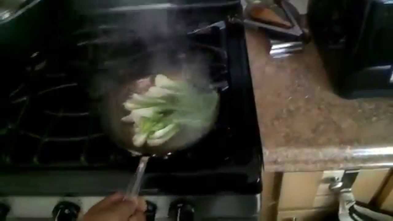 Flash Frying Bok Choy YouTube