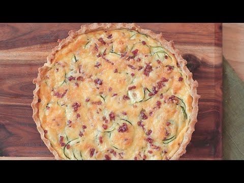 Easy Crustless Zucchini Quiche. 