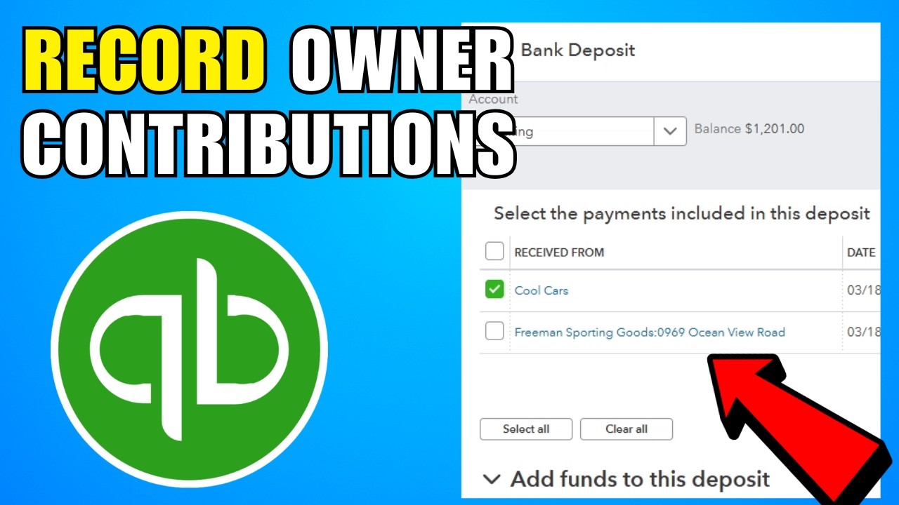 How To Record Owner Contributions In QuickBooks Online (2026) (Complete ...