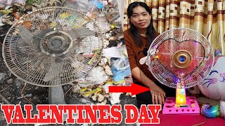 Girl Restoration Fan Old💚Happy valentines day ❤️  I restored the old fan from the landfill