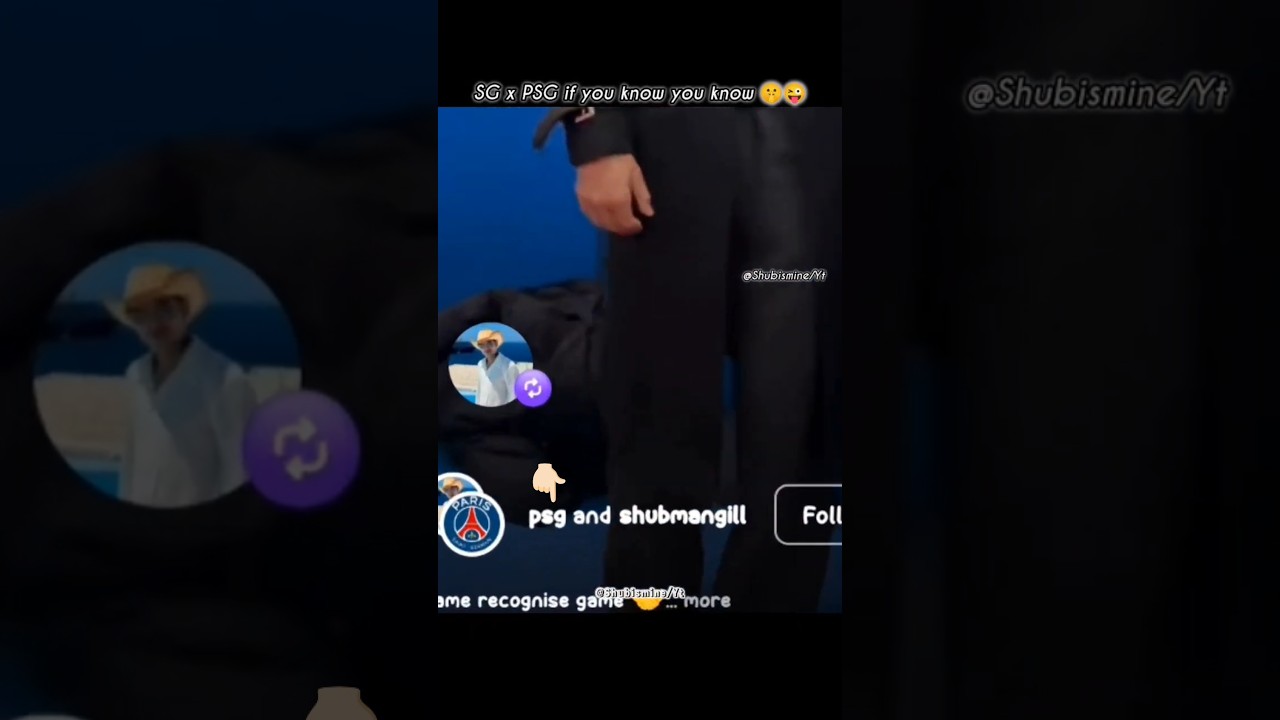 shubman collaborates with PSG⚽🤫| 