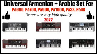 New Armenian SET 2022 For Korg Pa600, Pa700, Pa900, Pa1000, Pa3X, Pa4X