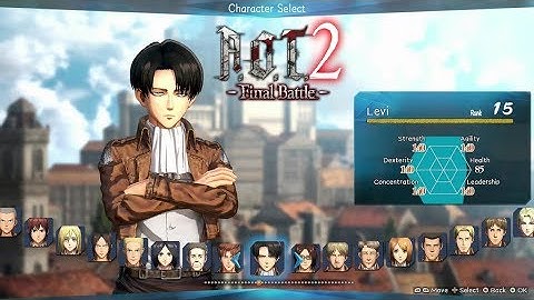 Attack on Titan 2 - Final Battle | All Characters Max Rank