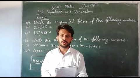 Class 4th Maths ch-1 Numbers and Numeration Ex-3 Q4 & Q5