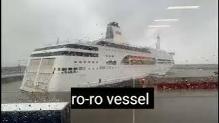 Due to the extreme winds, the RORO ferry ROMANTIKA broke off her mooring, Netherlands 01 February