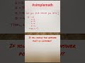 Can you find the answer for this? #simplemath #mathtricks