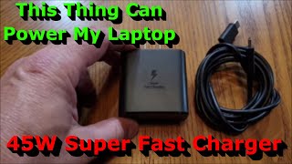 45W Super Fast Charger - Full Review - Charges My Laptop