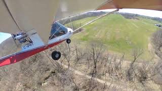 Challenger 2 ultralight off field landing. 180 mile trip