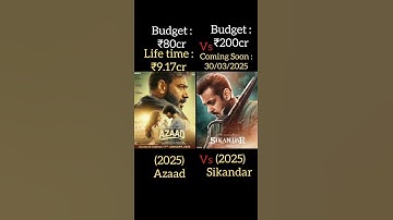 Sikandar Vs Azaad Box office collection #sikandar #ajaydevgan #salmankhan #shorts