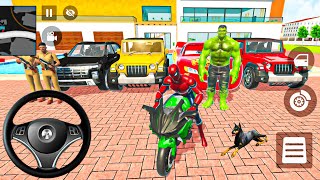 Indian Thift Auto Android Game Superman & Spiderman Gameg- Wagon & Mcqueen Car & Bike Showroom