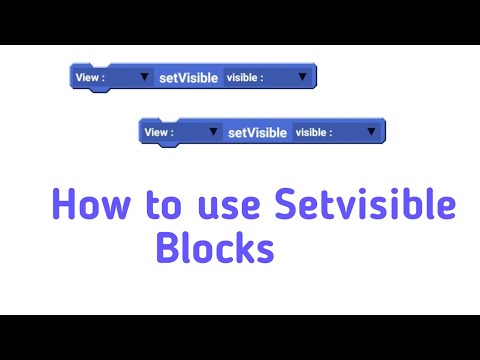 How to use setvisible Block in sketchware || change linear || Tutorial #7