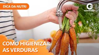 Imagem Como higienizar verduras corretamente