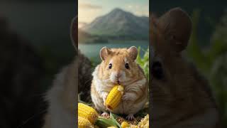 A Hamster&#39;s Culinary Delight 🌽🐹 #shortvideo #shorts #hamsters