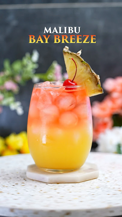 Malibu Bay Breeze 😍🌴🍹#cocktail #cocktails #bar #bartender #drink #drinkrecipes #malibu #coconut