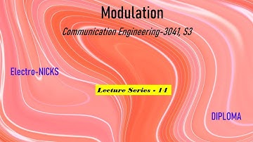 Modulation & Need for modulation (Communication Engineering-Lecture series #14 Diploma E&C