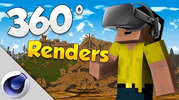 How to Make 360°  Minecraft Renders/Animation EASY - Cinema4D Tutorial