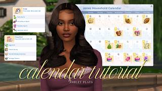 how i set up my calendar for realistic gameplay | the sims 4