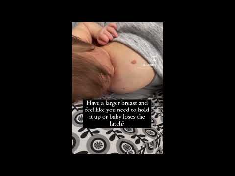 Breastfeeding with large breasts tip