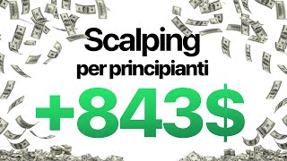 Scalping per principianti (+843 dollari con l'orderflow)