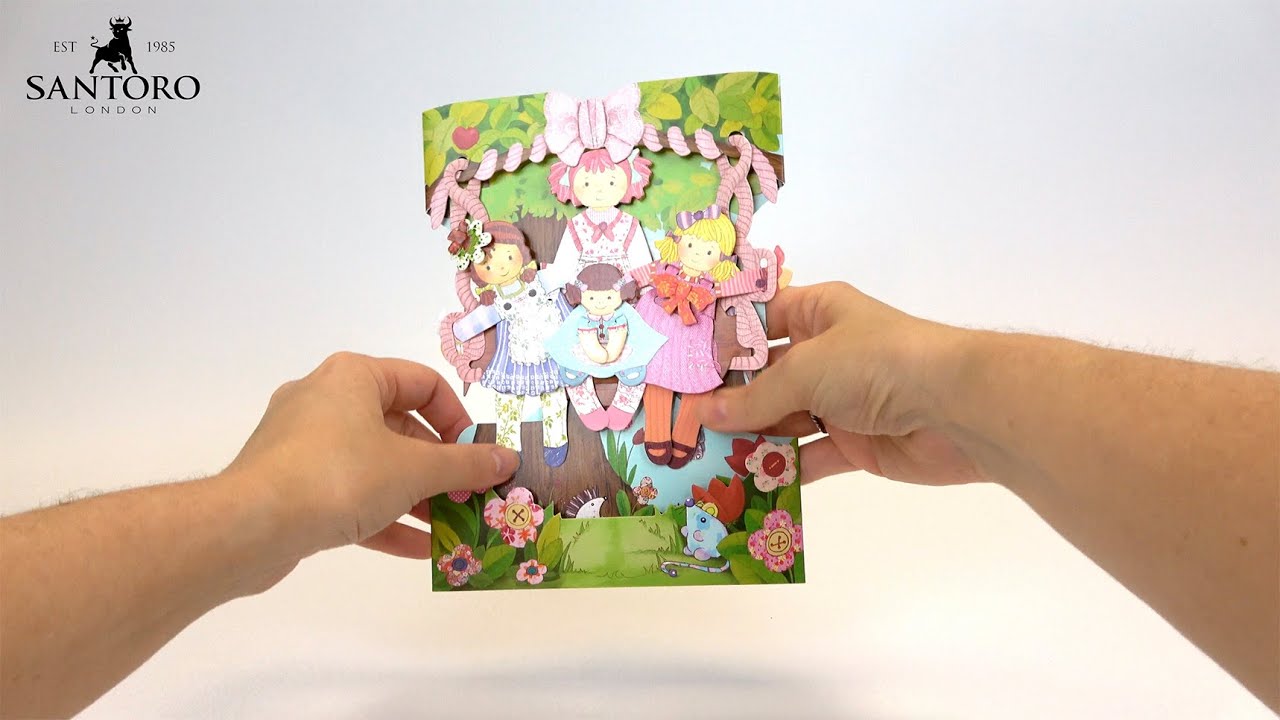Santoro 3D Pop Up Swing Cards SC173 - How To