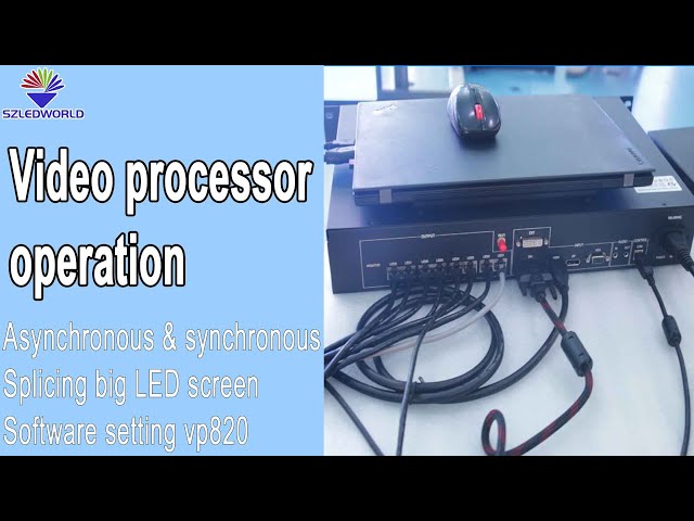 video processor operation 4k led wall display screen with software for  HD-VP820 setting 