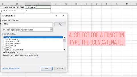 HOW TO COMBINE, THE LAST NAME,  FIRST NAME AND MIDDLE NAME IN EXCEL"